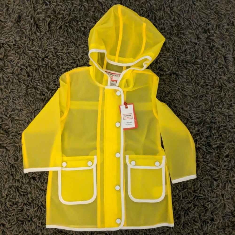 Hunter for Target yellow rain coat jacket 2T